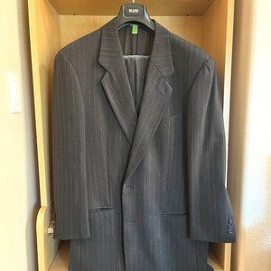 Armani Suit Jacket, Size 40 R, Grey/Brown